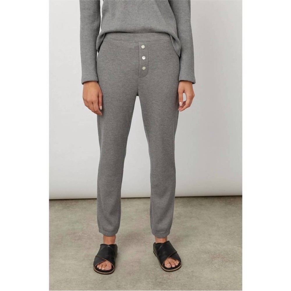Rails waffle knit thermal pants size XS Molly heather gray